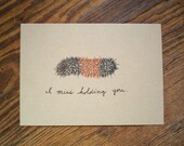 Wooly Bear Mini Gocco Print