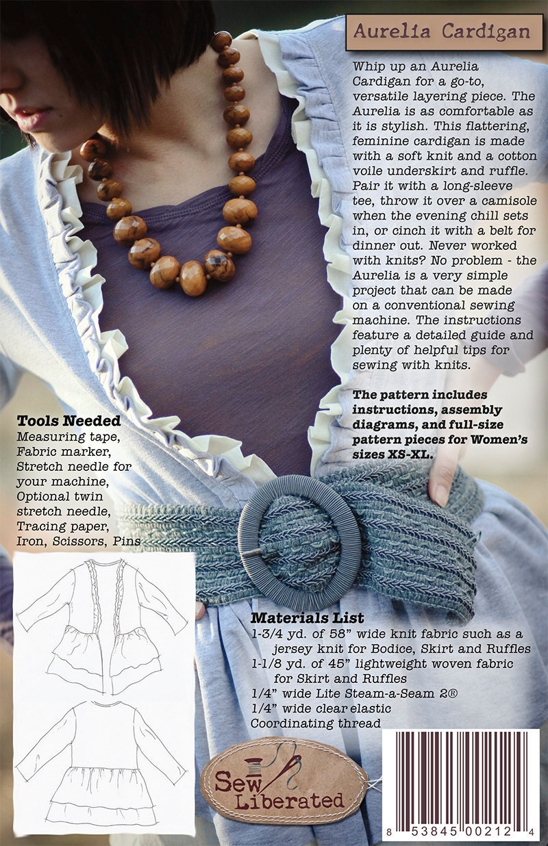 Aurelia Cardigan Sewing Pattern
