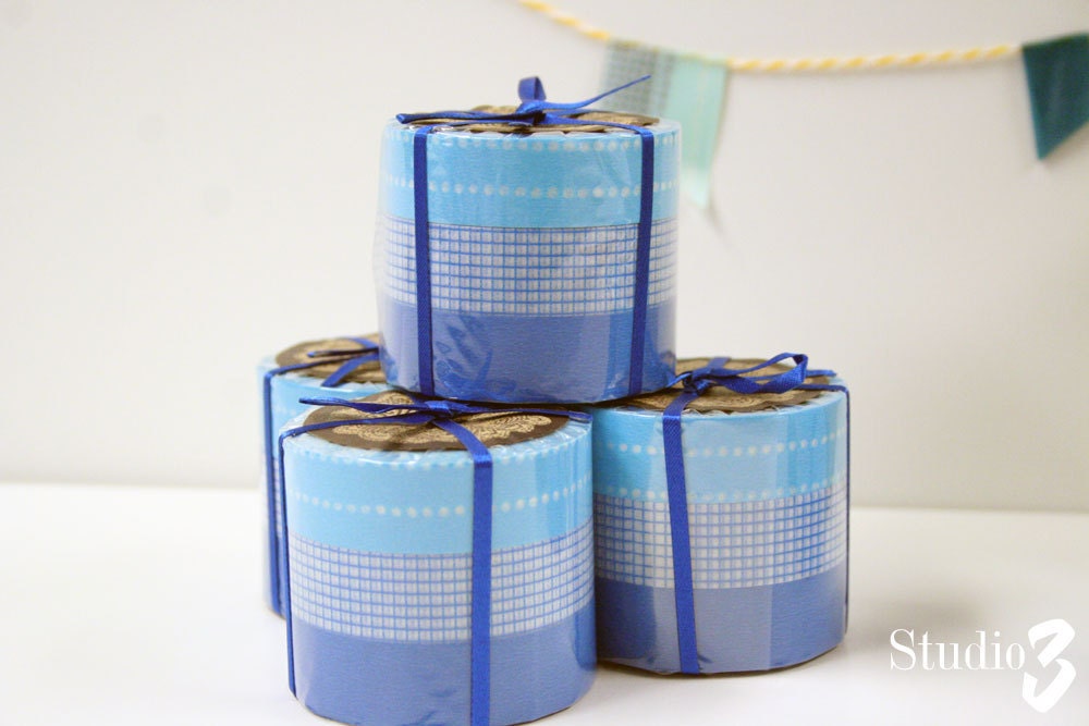 Classic Blue Washi Japanese Masking Tape 3 pack