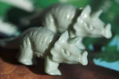 Triceratops Dinosaur Stud Post Earrings