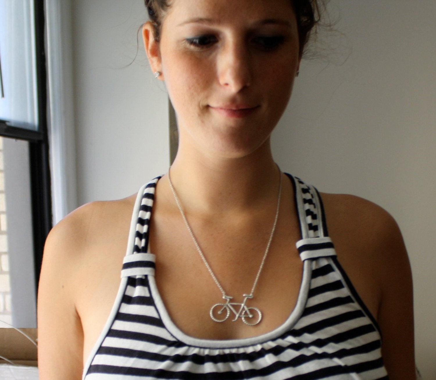 Handmade Sterling Silver Bike Necklace- Rachel Pfeffer
