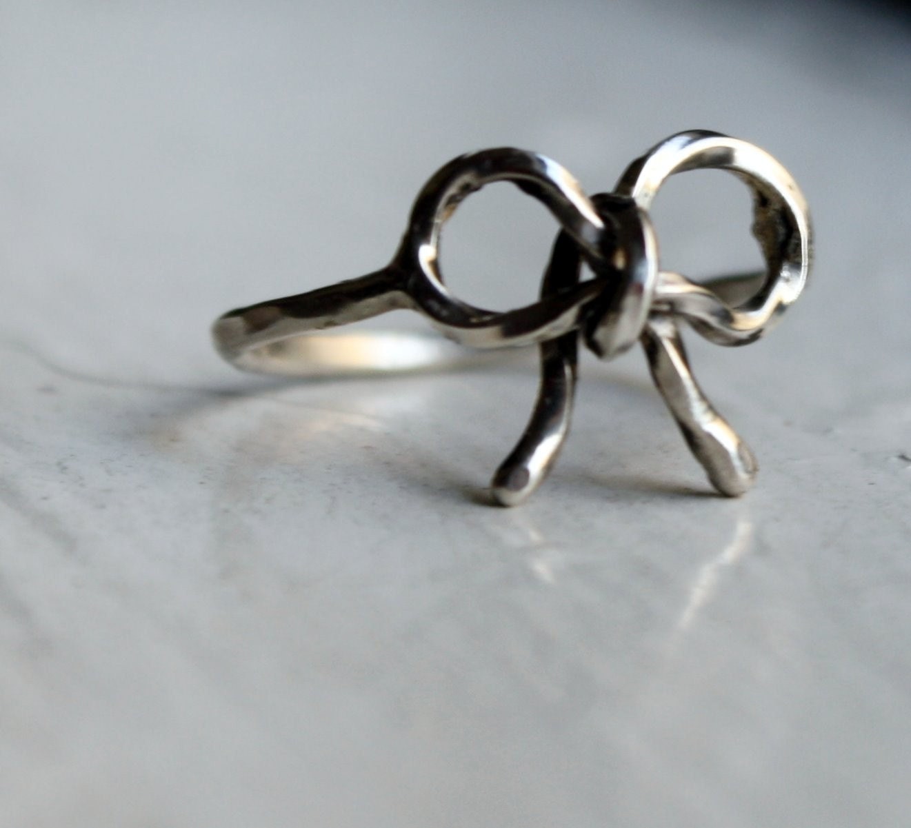 Made to Order- Petite Twisted Sterling Silver Bow Ring