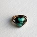 Handmade Turquoise Heart Ring in Sterling Silver on Gold Fill Band