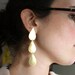 Brass Tear Drop Dangle Earrings- Handmade by Rachel Pfeffer