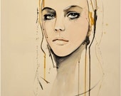 Golden - Fashion Painting Art Print