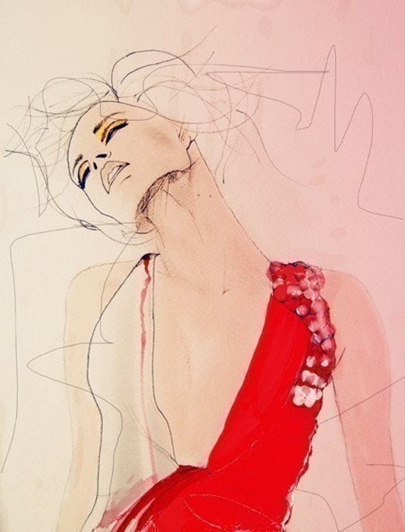 Atmosphere - Fashion Illustration Art Print // Limited Edition