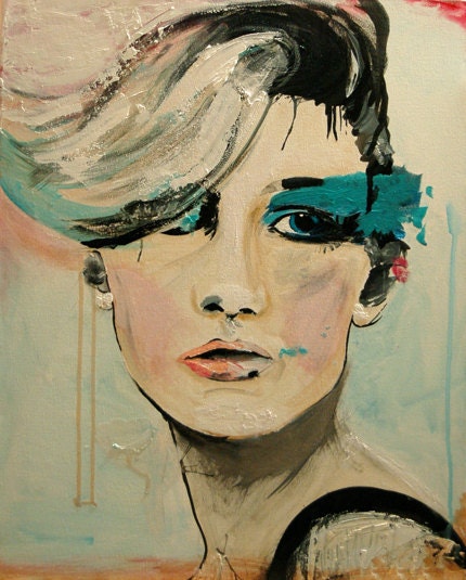 Push - Fashion Painting Art Print // Limited Edition