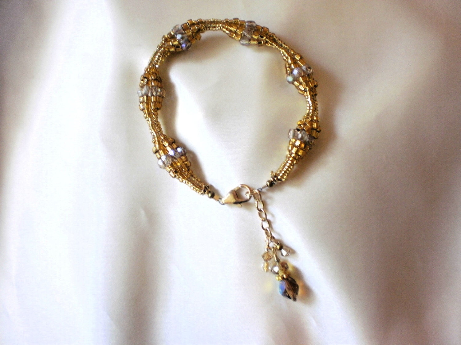 Golden Ndebele Bracelet With Dangles