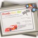 Race Car Birthday Invitation - READY SET GO
