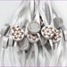 100 Custom silver metallic wooden tags / labels for your website