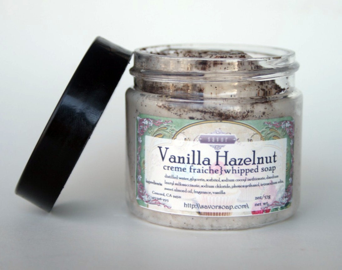 Vanilla Hazelnut 2 oz Creme Fraiche Trial Sample Size VEGAN