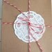 CHUNKY bakers twine - red and white