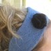 Knit Felted Headband AND Flower Pattern PDF - Kiwi and Company's Sweet Pea Knit Headband - EASY