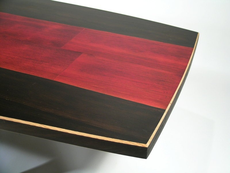 Surfboard Inspired Wood Table.