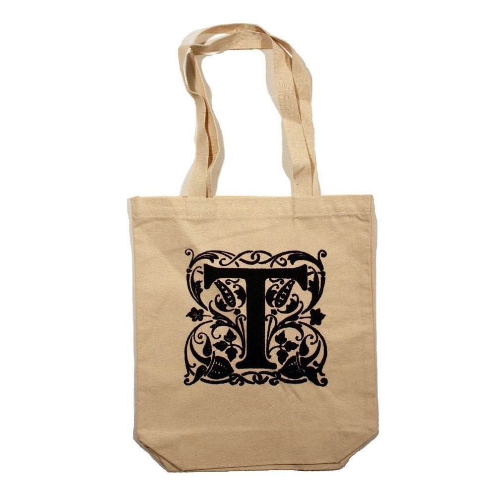 LOYALTY AND BLOOD - Letter T Totebag - Small