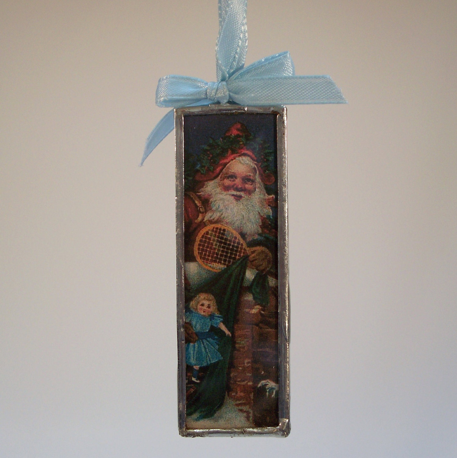 Soldered Victorian Santa Ornament
