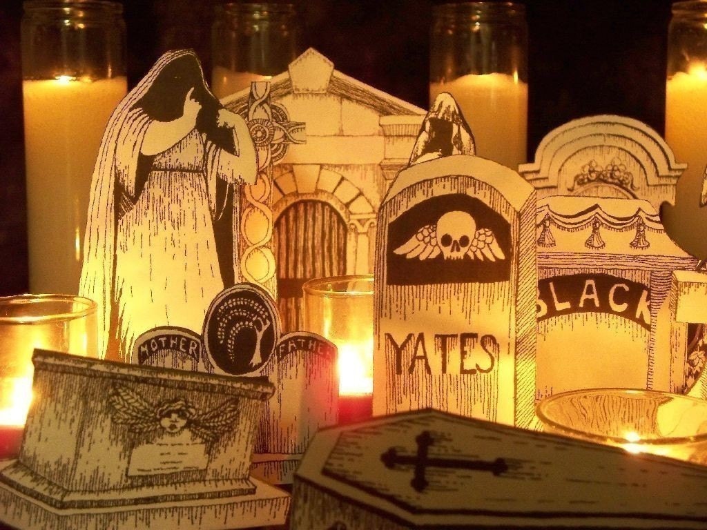 Instant Cemetery Display Set 1