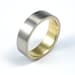 Gold and White Gold Wedding Band