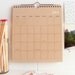 2012 Wall Calendar - White Foil Stamped on Recycled Kraft