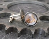Slices of Time on Your Sleeves Hardware Cuff Links
