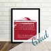 Graduation Gift - Gift for Grad - Use your University or College - 8x10 / School Colors - Father's Day Alumni