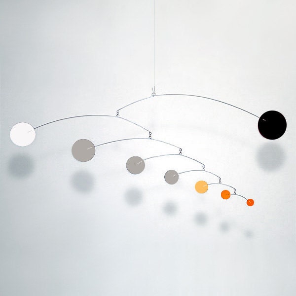 Hanging Art Mobile Baby Mobile Art sculpture Modern Nursery Decor