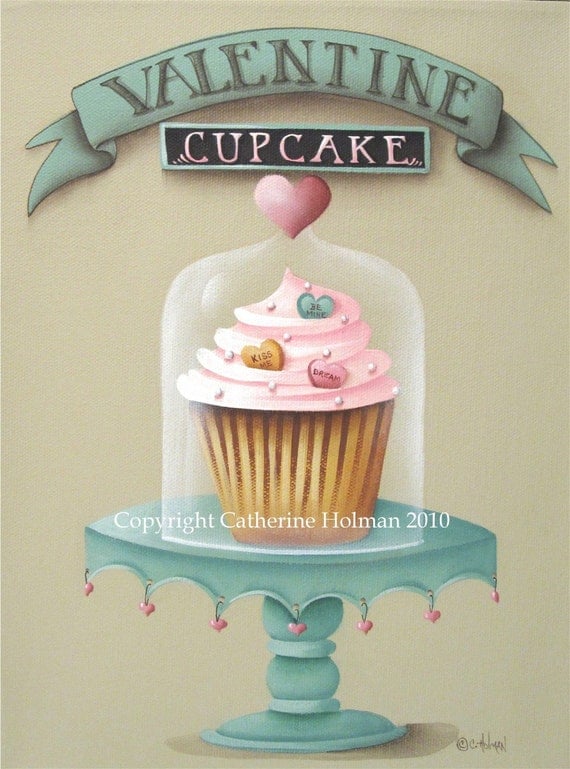 Valentine Cupcake Print