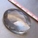 Vintage Crystal 40X30 Glass Faceted Jewel - one