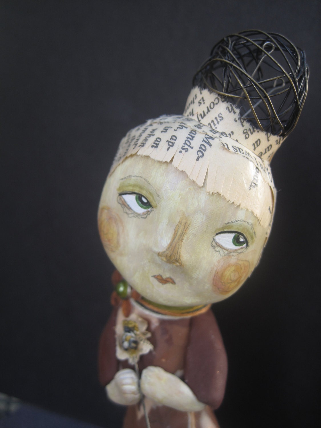 FALL SALE Shalako. Original Clay Art Doll