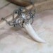 Antler Necklace Pendant Naturally Shed Wire Wrapped Beaded