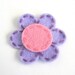 Felt Flower Hair Clip - Infant Hair Bow - No-Slip, Purple and Pink Felt Flower Baby Snap Clip - Toddler