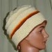 Hand knit ski cap skullcap watch cap beanie natural tan Norwegian wool mens womens teens