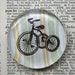 Tricycle Magnet - Bike Magnet - Jumbo Glass Magnet Vintage Tricycle - Cute Party Favors and Shower Favors