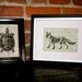 Giraffe Print on Map of Africa with Vintage Postage Stamp - 5 x 7 Giraffe Map Print Collage