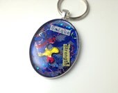 Blue Autism Keychain - Unique Strength - Puzzle Piece