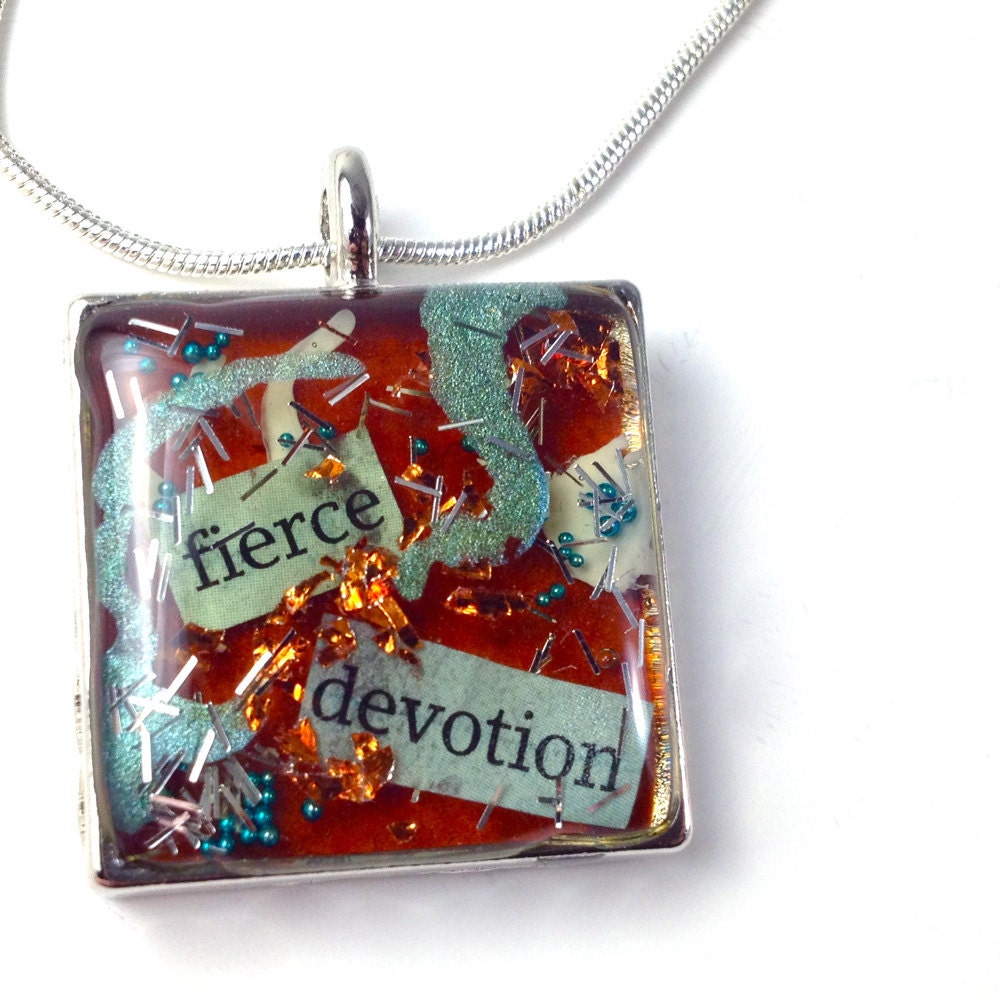 Magic Glos Mixed Media "fierce devotion" Necklace