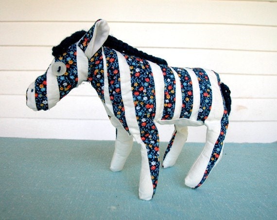 Patchwork Zebra Plush Pattern
