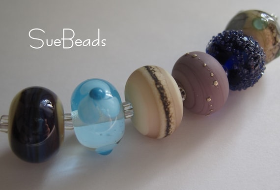 SueBeads - Mixed Bead Set 2 - Handmade Lampwork Beads - SRA M67