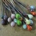 SueBeads - Enamel Head Pin Set - Hand Enameled Beads