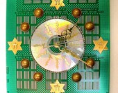 Recycled CIRCUIT BOARD Geek JUDAICA Clock