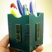 Recycled Techi Pencil Box Blue CIRCUIT BOARD BLUE pb63
