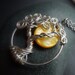 Yellow Moon Mother of Pearl Sterling Silver Tree of Life Necklace