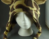Giraffe Earflap Drawstring Beanie Cat Animal Fleece Hat Anime Lolita Cosplay Skiing Snowboarding Gothic Punk AVIATOR