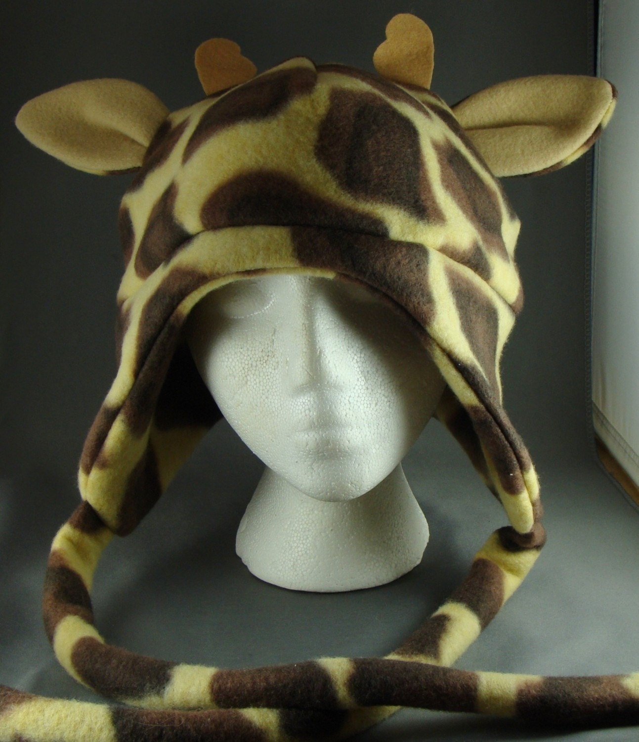 Giraffe Earflap Drawstring Beanie Cat Animal Fleece Hat Anime Lolita Cosplay Skiing Snowboarding Gothic Punk AVIATOR