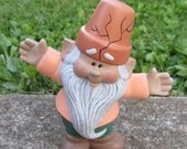 Ceramic Garden Gnome hands out