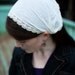 Natural Cotton lacework Anywherer scarf in Ivory- garlands of grace Fall winter 2011 covering