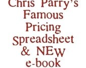 Chris Parrys Famous Pricing Spreadsheet. The most downloaded pricing spreadsheet  for Etsy users. Digital Download.