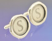 Wax Seal Cufflinks. Sterling Silver.