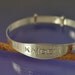 Custom Baby Bangle. New baby adjustable bangle.