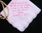 Mother of the Bride Hanky style 36S with Gift Box and includes shipping in the US